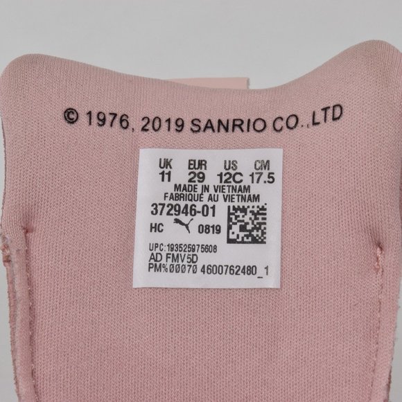 PUMA x Hello Kitty Nova 2 Sneakers Kids 12C Pink Lace Up 90s Comfort Active - Picture 3 of 16